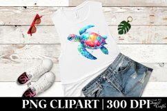 Vibrant Watercolor Turtle Product Image 1