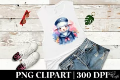 Vibrant Watercolor Wimsical Lamb Sailor Suit Product Image 3