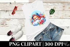 Cute Baby Walrus on the Cloud | Clipart Product Image 1