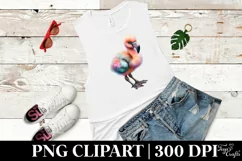 Cute Flamingo Baby Clipart Product Image 1