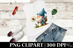Gnome Blowing Dandelion Clipart |T-shirt, Mug, Tumbler Product Image 5
