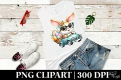 Easter Bunny Egg Flower, Clipart |T-shirt, Mug PNG Product Image 5