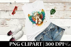 Cupid Angel Of Love Gesture Watercolor Florals Clipart Product Image 5