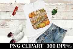 Farm Fresh Pumpkins Haloween Clipart PNG Product Image 3