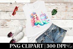 Mermaid Cake , Clipart |T-shirt, Mug, Tumbler Product Image 6
