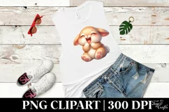 Easter Bunny Egg Flower, Clipart |T-shirt, Mug PNG Product Image 5