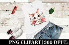 Easter Bunny Roses Butterfly , Clipart |T-shirt, Mug PNG Product Image 6