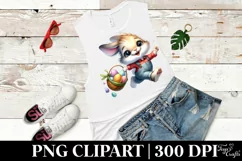 Easter Bunny Clipart |T-shirt, Mug PNG Product Image 6
