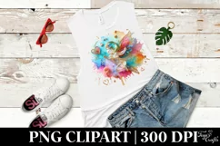 Cupid Angel Of Love Watercolor Florals Clipart Product Image 5