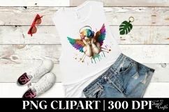 Cupid Angel Of Love Gesture Watercolor Florals Clipart Product Image 6