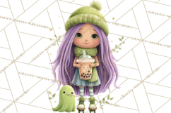 Teen Halloween Characters Clipart PNG Product Image 2