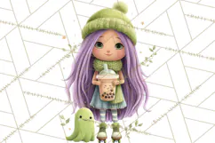 Teen Halloween Characters Clipart PNG Product Image 2