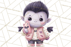 Teen Halloween Characters Clipart PNG Product Image 5