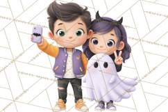 Teen Halloween Characters Clipart PNG Product Image 3