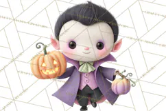 Teen Halloween Characters Clipart PNG Product Image 3