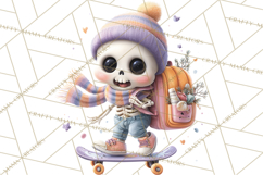 Teen Halloween Characters Clipart PNG Product Image 2