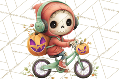 Teen Halloween Characters Clipart PNG Product Image 3
