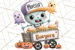 Teen Halloween Characters Clipart PNG Product Image 3