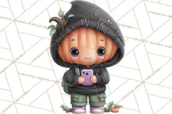 Teen Halloween Characters Clipart PNG Product Image 5