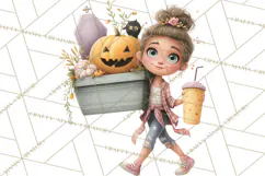 Teen Halloween Characters Clipart PNG Product Image 2