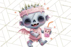 Teen Halloween Characters Clipart PNG Product Image 5