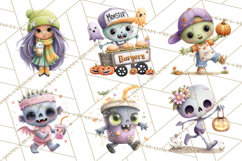 Teen Halloween Characters Clipart PNG Product Image 7