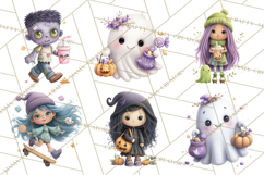 Teen Halloween Characters Clipart PNG Product Image 4