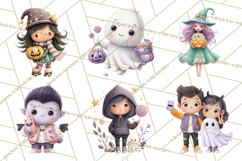 Teen Halloween Characters Clipart PNG Product Image 3