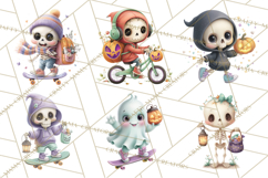 Teen Halloween Characters Clipart PNG Product Image 5