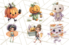 Teen Halloween Characters Clipart PNG Product Image 9