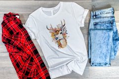 Spring Flower Deer Watercolor PNG Sublimation Design Product Image 3