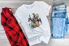 Cowboy Watercolor Sublimation Design. PNG File Product Image 3