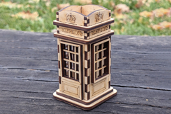 Telephone booth Storage Box - Laser Cut File, London Plywood Product Image 8