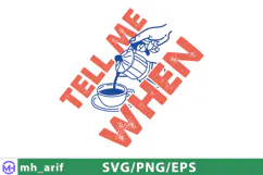 Tell Me when Coffee Hand-drawn SVG PNG T-shirt Design Product Image 1