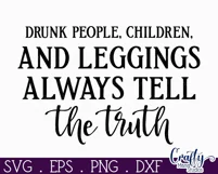 Farmhouse Funny Round Sign Svg, Children And Leggings Truth Product Image 2