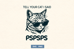 Funny Cat SVG for Sarcastic Shirts - Cool Cat PNG Design Product Image 1