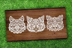 Cat Head SVG paper Silhouette Cut file Product Image 2