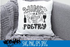 Wine SVG cut. Wine is a bottled poetry Product Image 3