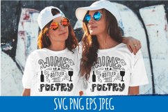 Wine SVG cut. Wine is a bottled poetry Product Image 5