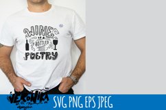 Wine SVG cut. Wine is a bottled poetry Product Image 6