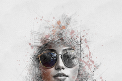 Abstract Ink Sketch Portrait Art Photo Effect Product Image 6