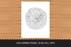 Flower Coloring Page Product Image 1