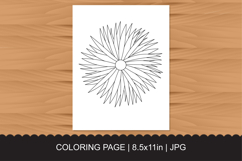 Flower Coloring Page Product Image 1