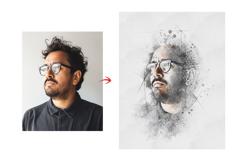 Artistic Ink Sketch Hand Drawn Line Art Product Image 4