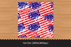 Seamless Abstract Grunge USA Flag Pattern for 4th of July Product Image 2