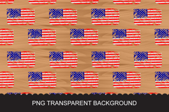 Seamless USA Flag Pattern with Grunge Texture Product Image 2