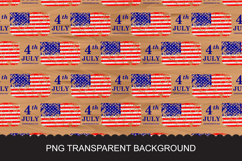 Seamless 4th of July USA Flag Pattern with Grunge Texture Product Image 3