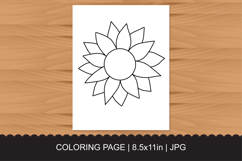 Flower Coloring Page Product Image 1