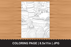 Sweets Coloring Page for Adults and Kids Product Image 1