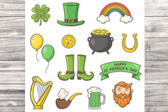 St. Patrick's Day Vector Icon Set Product Image 1